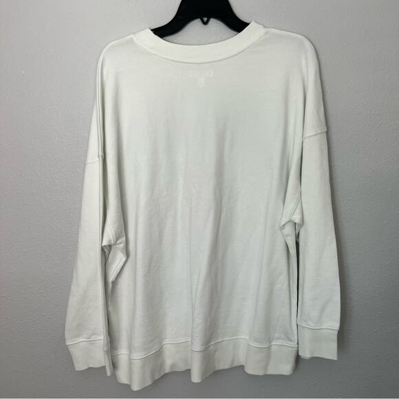 New BP White Time For Growth Blue Purple Graphic Sweater Women's Plus size 1X - Picture 2 of 5